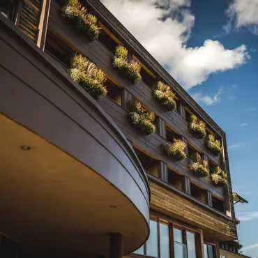 Online buchen Eingangsbereich des Alphotels